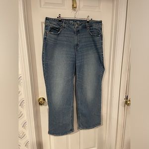 Old navy extra high rise sky high wide leg jeans 18p